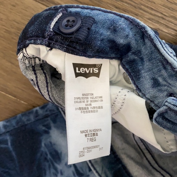 Pair of Levi 710 super skinny tye dye jeans girls - Picture 5 of 8